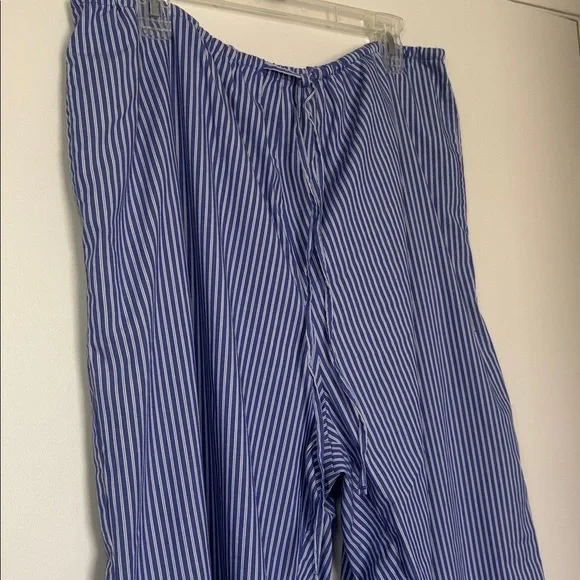 AE Striped Woven Wide-Leg PJ Pant Blue American Eagle XL - Picture 5 of 7